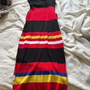 Striped Sleeveless Dress